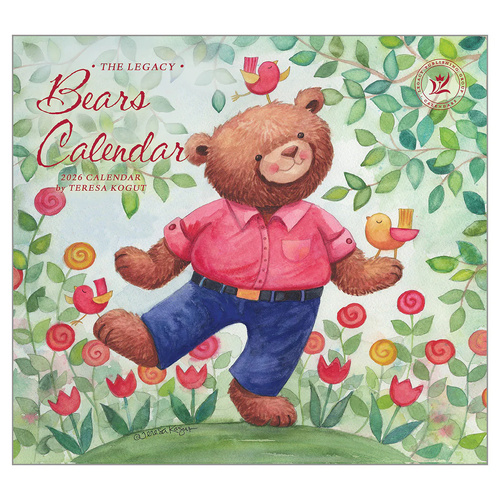 2026 Calendar The Legacy Bears by Teresa Kogut, Horizontal Wall WCA102761