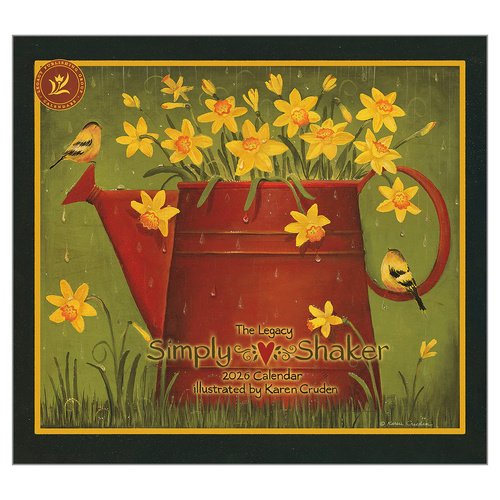 2026 Calendar The Legacy Simply Shaker by Karen Cruden, Horizontal Wall WCA102815
