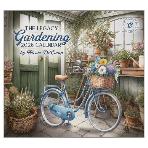 2026 Calendar The Legacy Gardening by Nicole DeCamp, Horizontal Wall WCA103576