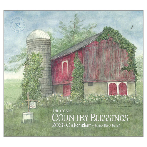 2026 Calendar The Legacy Country Blessings by Bonnie Heppe Fisher, Horizontal Wall WCA104286