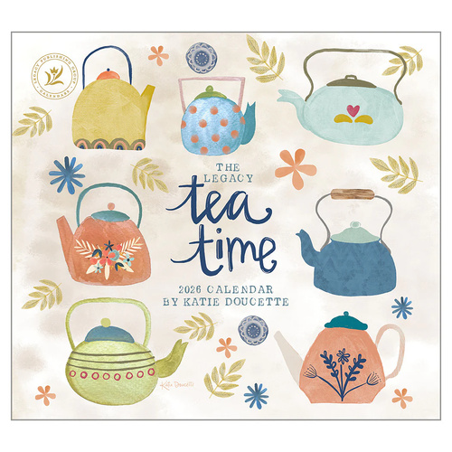 2026 Calendar The Legacy Tea Time by Katie Doucette, Horizontal Wall WCA102138