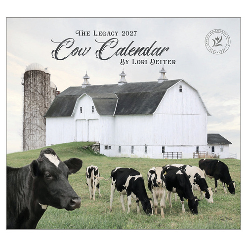 2027 Calendar The Legacy Cow Calendar Horizontal Wall WCA111749