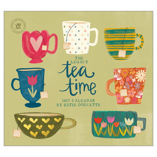 2027 Calendar The Legacy Tea Time Horizontal Wall WCA112202