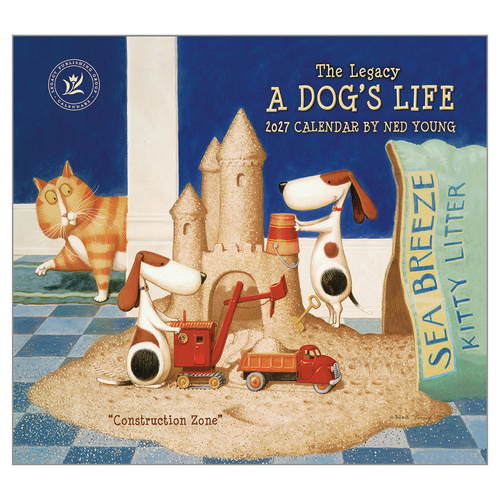 2027 Calendar The Legacy A Dog's Life Horizontal Wall WCA111573