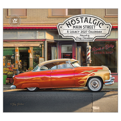 2027 Calendar The Legacy Nostalgic Main Street Horizontal Wall WCA111164
