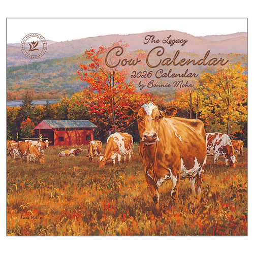 2026 Calendar The Legacy Cow Calendar by Bonnie Mohr, Horizontal Wall WCA100551
