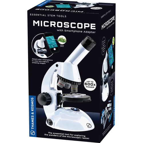 Thames & Kosmos Microscope with Smartphone Adapter STEM Essential Tool, Science & Nature 678005