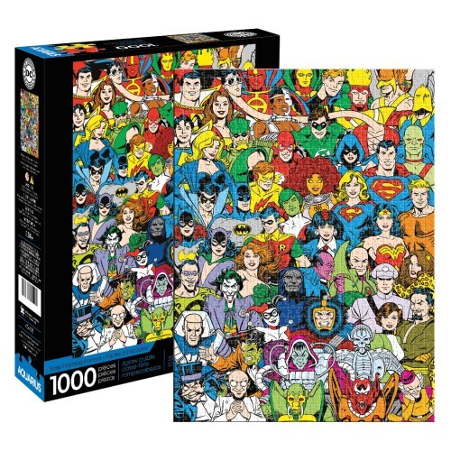 Aquarius Jigsaw Puzzle 1000 piece DC Comics Retro Cast Gift for DC Fan JP-65378