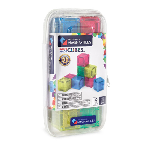 MAGNA-TILES microMAGS Construction Set Cubes 9 Piece, MT264013CU