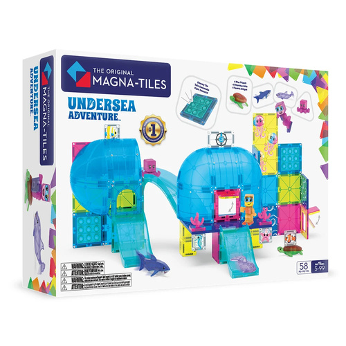 MAGNA-TILES Construction Set Undersea Adventure 58 Piece, MT262058UA