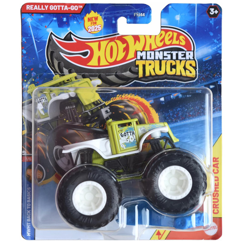 Hot Wheels Monster Trucks with Crushed Car - Really Gotta-Go