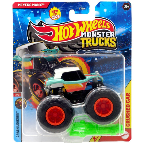 Hot Wheels Monster Trucks with Crushed Car - Meyers Manx