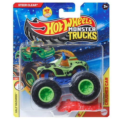 Hot Wheels Monster Trucks with Crushed Car - Steer Clear
