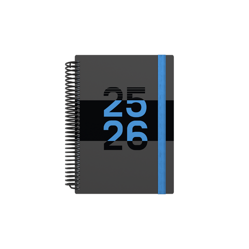 2025-2026 Financial Year Diary Collins Delta A5 Day to Page Blue FP51M.60