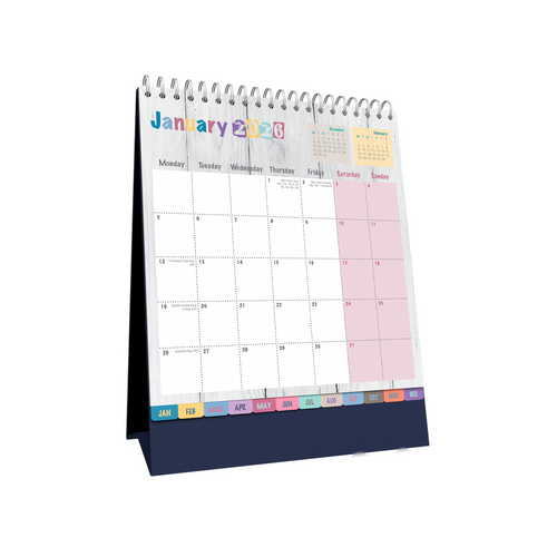 2026 Calendar Collins Brighton Desktop BTDC
