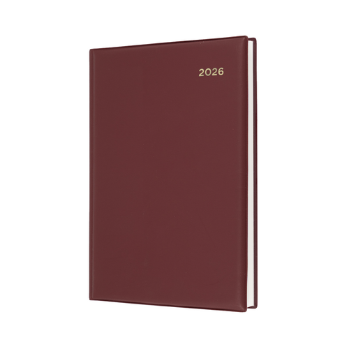 2026 Diary Collins Belmont A5 Day to Page Burgundy 187.V78
