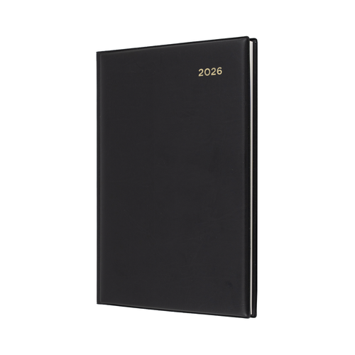 2026 Diary Collins Belmont A5 2 Days to a Page Black 287.V99