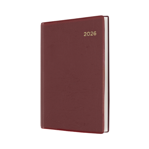 2026 Diary Collins Belmont Pocket A7 Day to Page Burgundy 137.V78