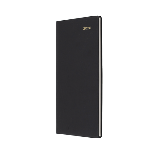 2026 Diary Collins Belmont Pocket Slim B6/7 Week to View Portrait Black 377P.V99