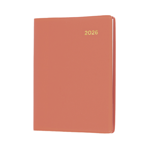 2026 Diary Collins Belmont Colours Pocket A7 Week to View with Pencil Orange 337P.V44