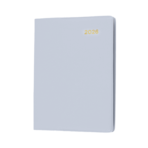 2026 Diary Collins Belmont Colours Pocket A7 Week to View with Pencil Grey 337P.V98