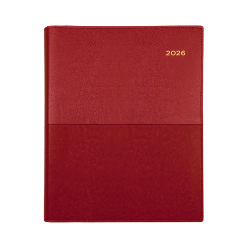 2026 Diary Collins Vanessa Quarto Week to View Red 325.V15