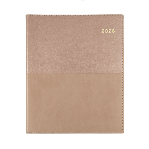 2026 Diary Collins Vanessa Quarto Week to View Rose Gold 325.V49