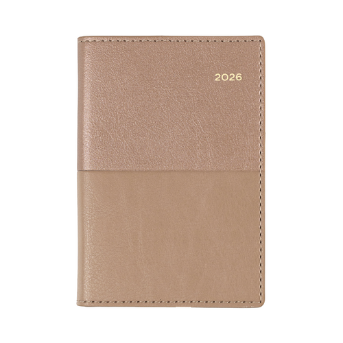 2026 Diary Collins Vanessa Pocket B7R Week to View Rose Gold 355.V49