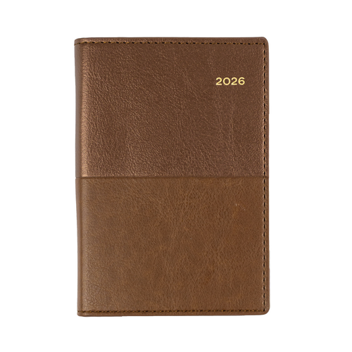 2026 Diary Collins Vanessa Pocket B7R Week to View Tan 355.V90