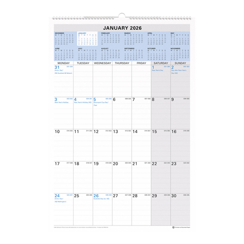 2026 Calendar Debden 40x58cm Wiro Wall CE0015