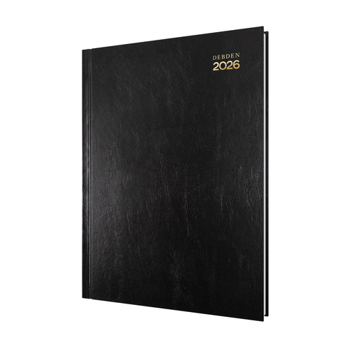 2026 Diary Debden Kyoto A4 Day to Page Black 3001.P99