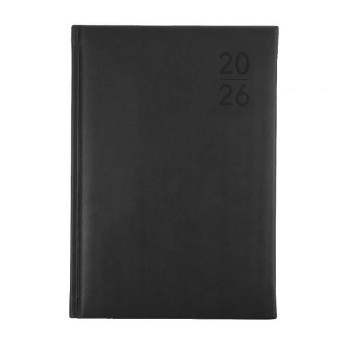 2026 Diary Collins Silhouette A5 Day to Page Charcoal S5100.P98
