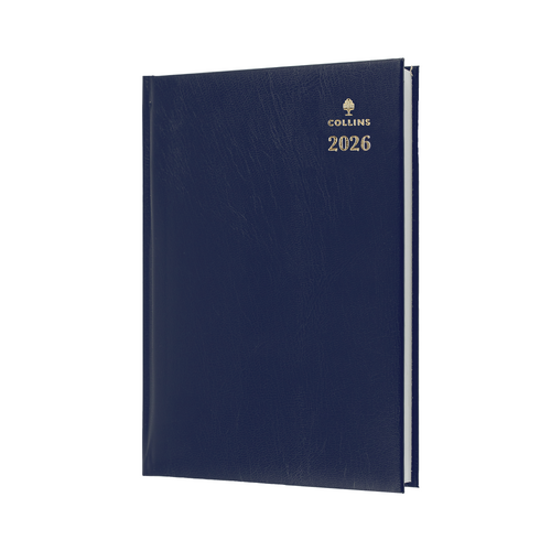 2026 Diary Collins Sterling A4 Day to Page Blue 144.P59