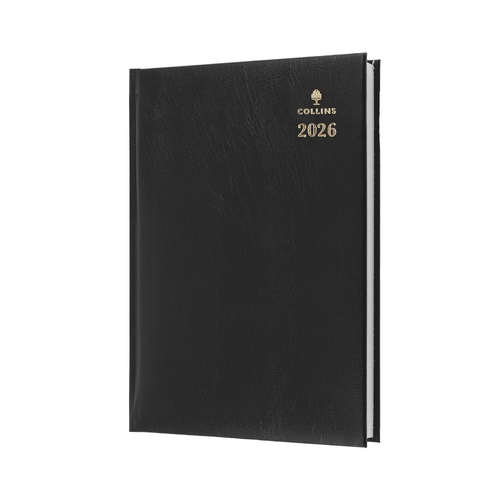 2026 Diary Collins Sterling A4 Day to Page Black 144.P99