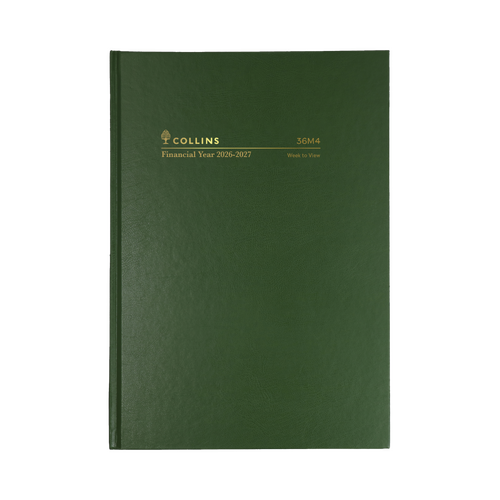 Collins 2026-2027 Financial Year Diary A6 Week to View Green 36M4.P40