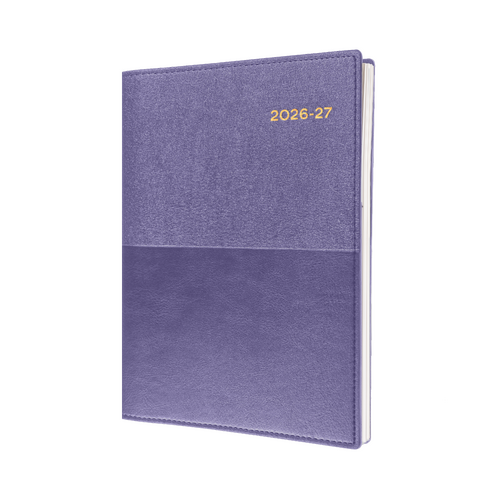 Collins Vanessa 2026-2027 Financial Year Diary A4 Day to Page Purple FY145.V55