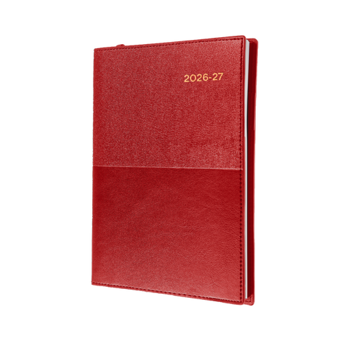 Collins Vanessa 2026-2027 Financial Year Diary A5 Week to View Red FY385.V15
