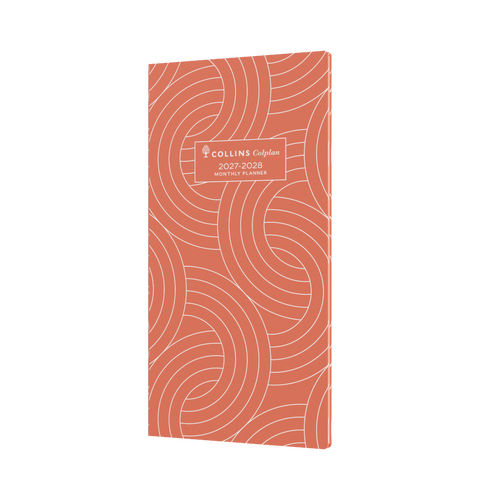 Collins Colplan 2027-2028 2-Year Planner B6/7 Month to View Orange Early Edition 11W.V44