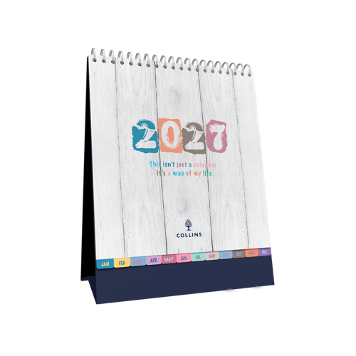 2027 Calendar Collins Brighton 17.5x22cm Desktop BTDC