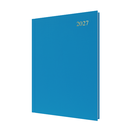 2027 Diary Collins Essential A4 Day to Page Light Blue, ESSA41.57