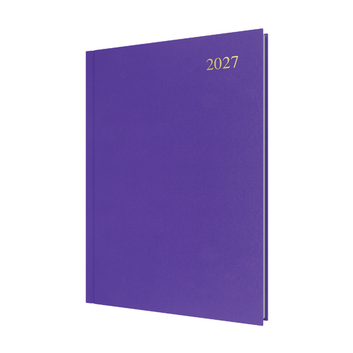 2027 Diary Collins Essential A4 Day to Page Purple, ESSA41.55