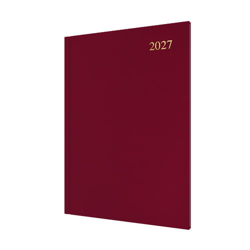 2027 Diary Collins Essential A4 Week to View Maroon, ESSA43.78