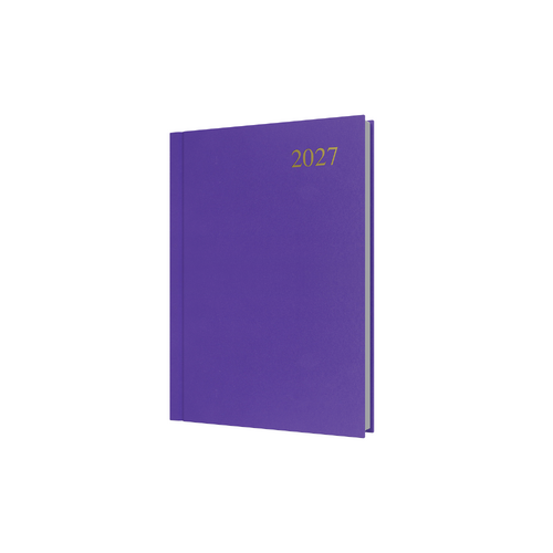 2027 Diary Collins Essential A5 Day to Page Purple, ESSA51.55