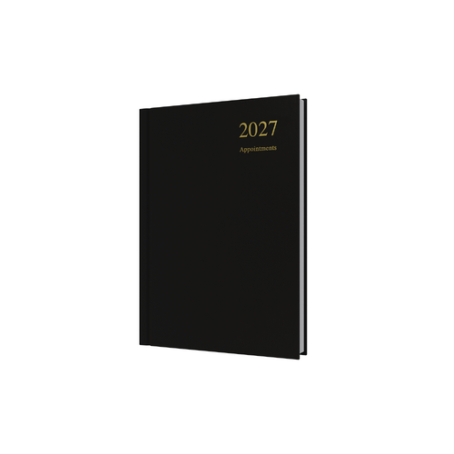 2027 Diary Collins Essential A5 Day to Page with Appointments Black, ESSA51A.99