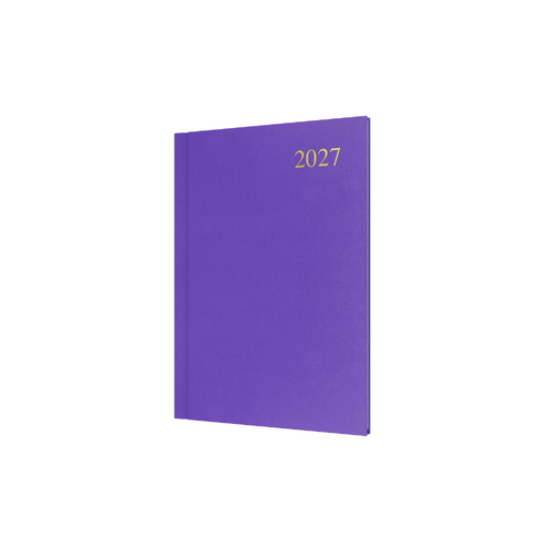 2027 Diary Collins Essential A5 Week to View Purple, ESSA53.55