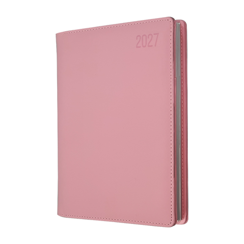 2027 Diary Debden Associate II Desk A5 Week to View Pink, 4551.U50