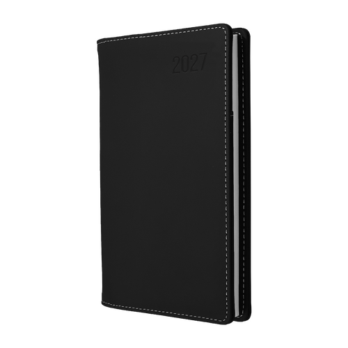 2027 Diary Debden Associate II Pocket B6/7 Week to View Vertical Black, 4651.U99