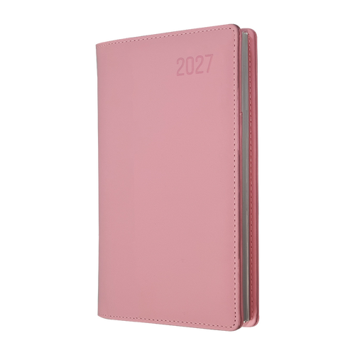 2027 Diary Debden Associate II Pocket B6/7 Week to View Vertical Pink, 4651.U50