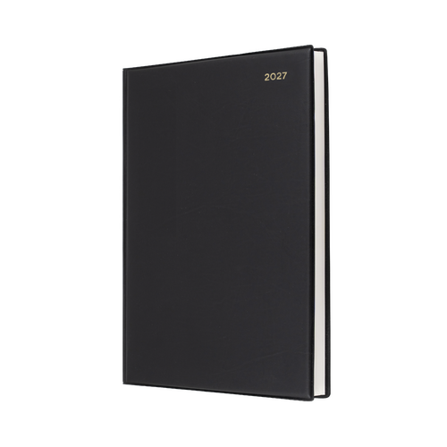 2027 Diary Collins Belmont Desk A4 Day to Page Black, 147.V99