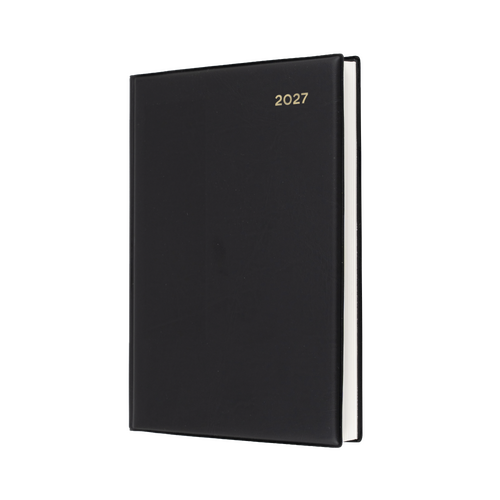 2027 Diary Collins Belmont Desk A5 Day to Page Black, 187.V99